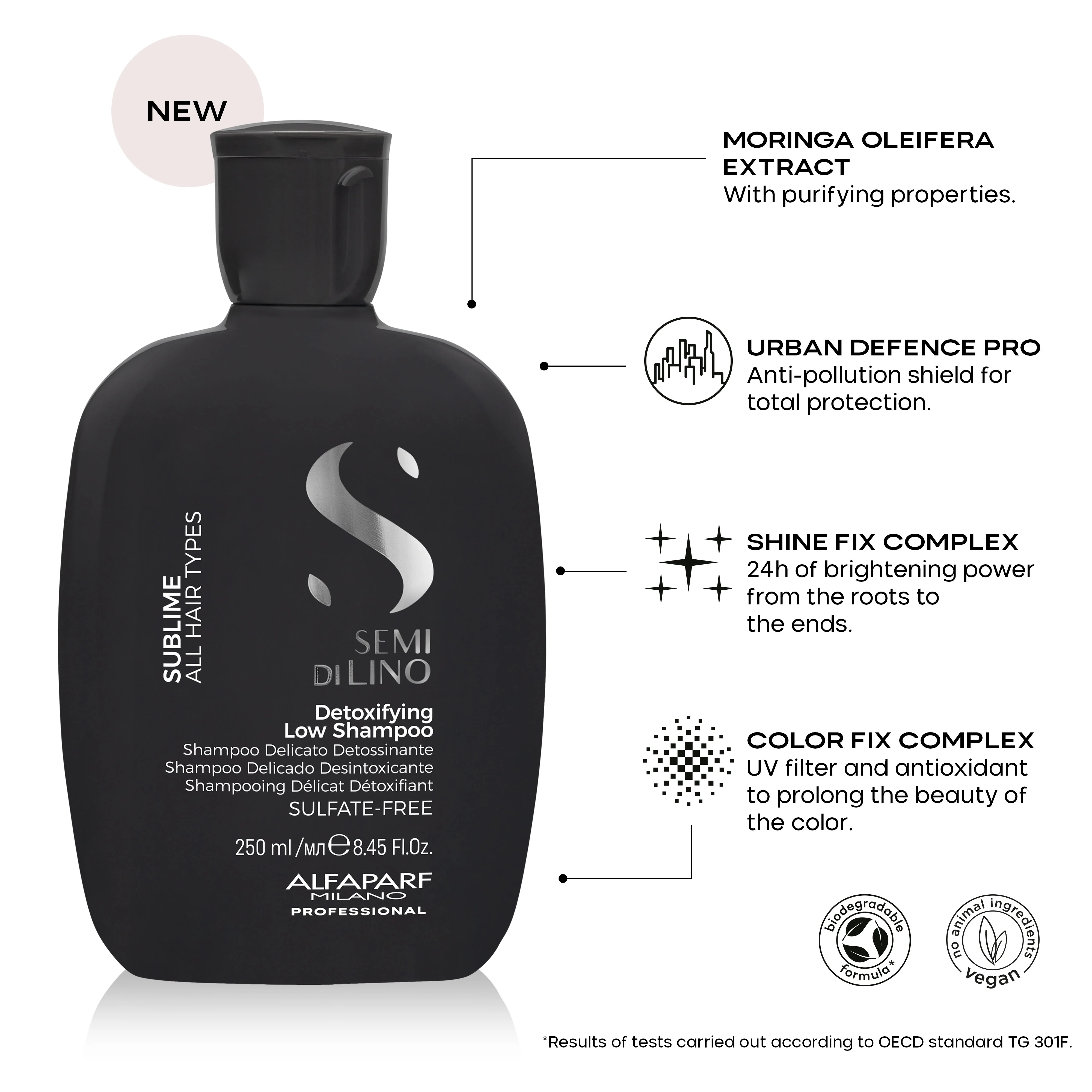 Semi di Lino Sublime Detoxifying Low Shampoo 250ml - Image 4