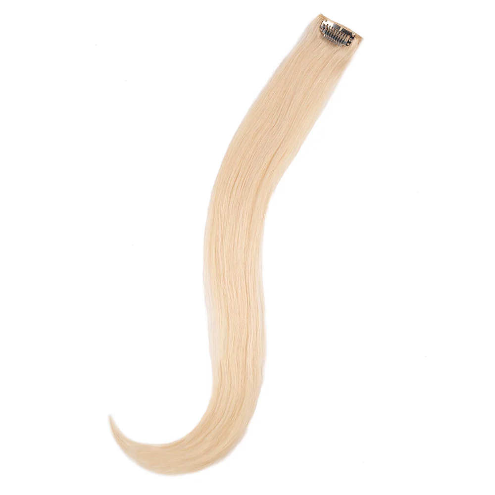 20" Human Hair Single Clip-in - #613 Light Blonde - Image 2