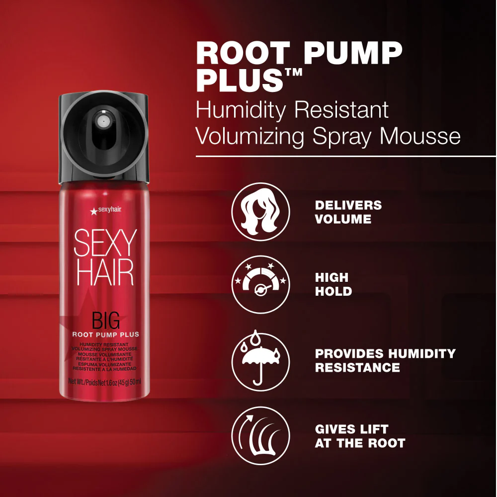 Big Root Pump Plus Humidity Resistant Volumizing Spray Mousse 50ml - Image 4