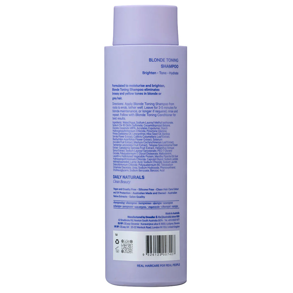Blonde Toning Shampoo 275ml - Image 2
