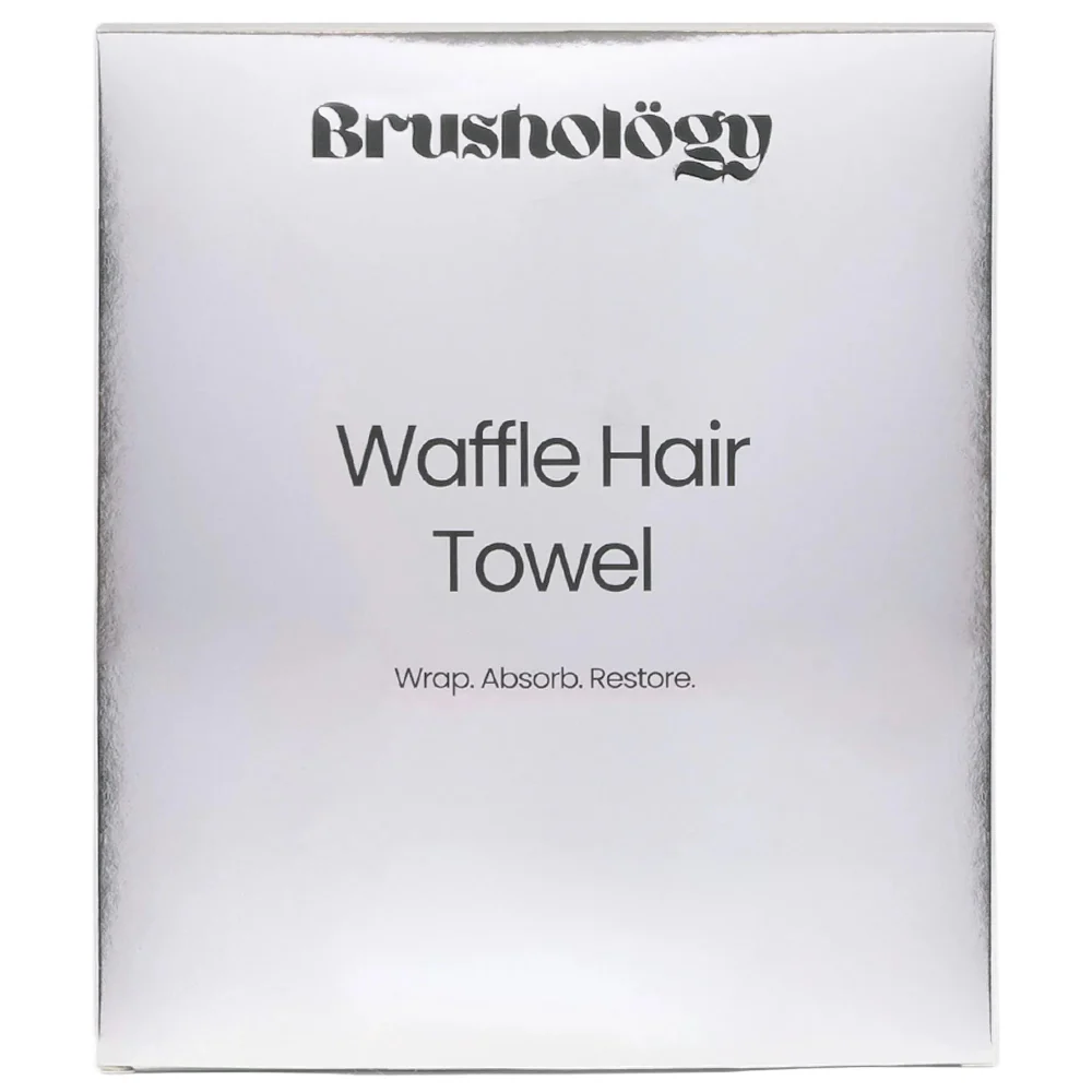 Brushology Waffle Hair Towel