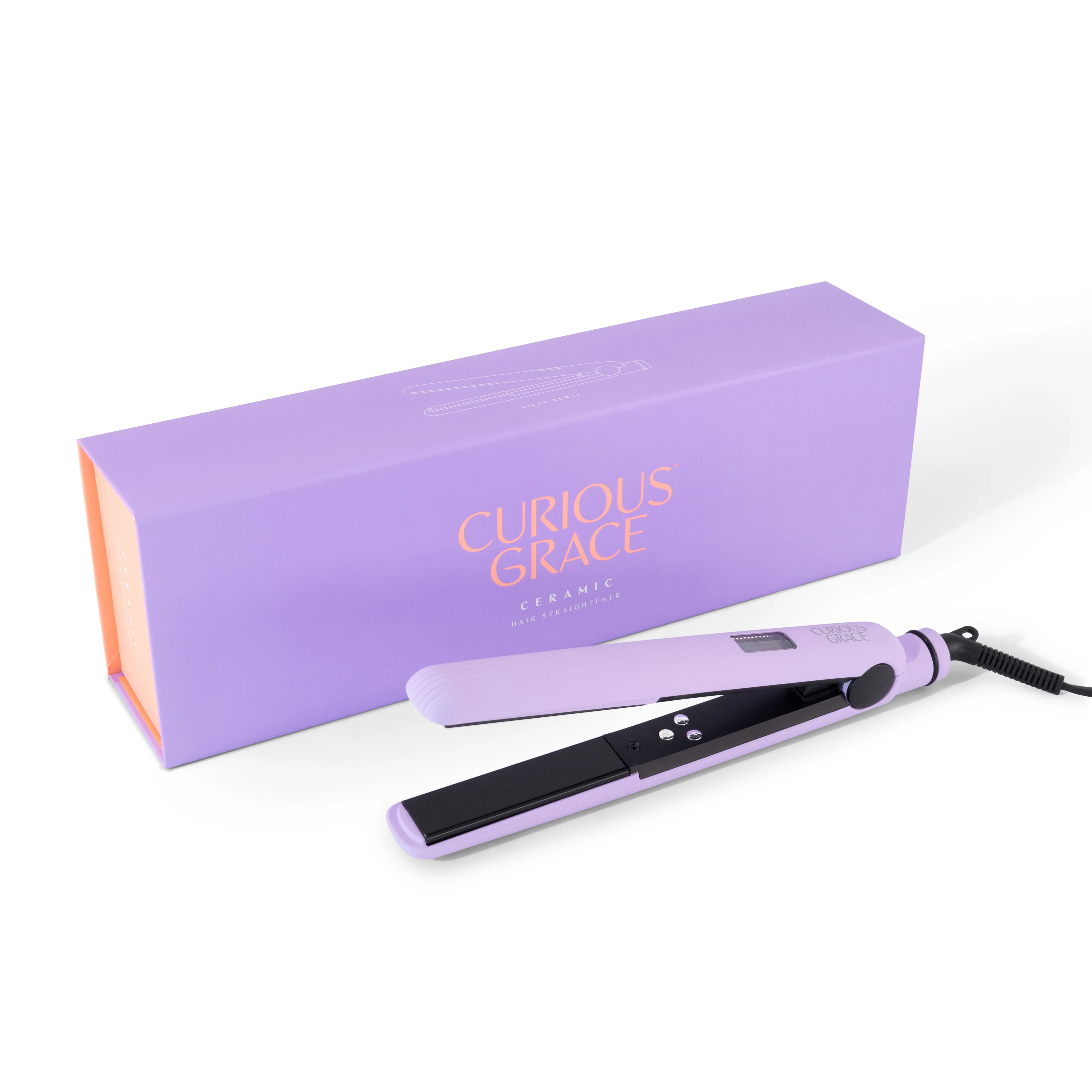 Ceramic Hair Straightener - Lilac Burst - Image 3