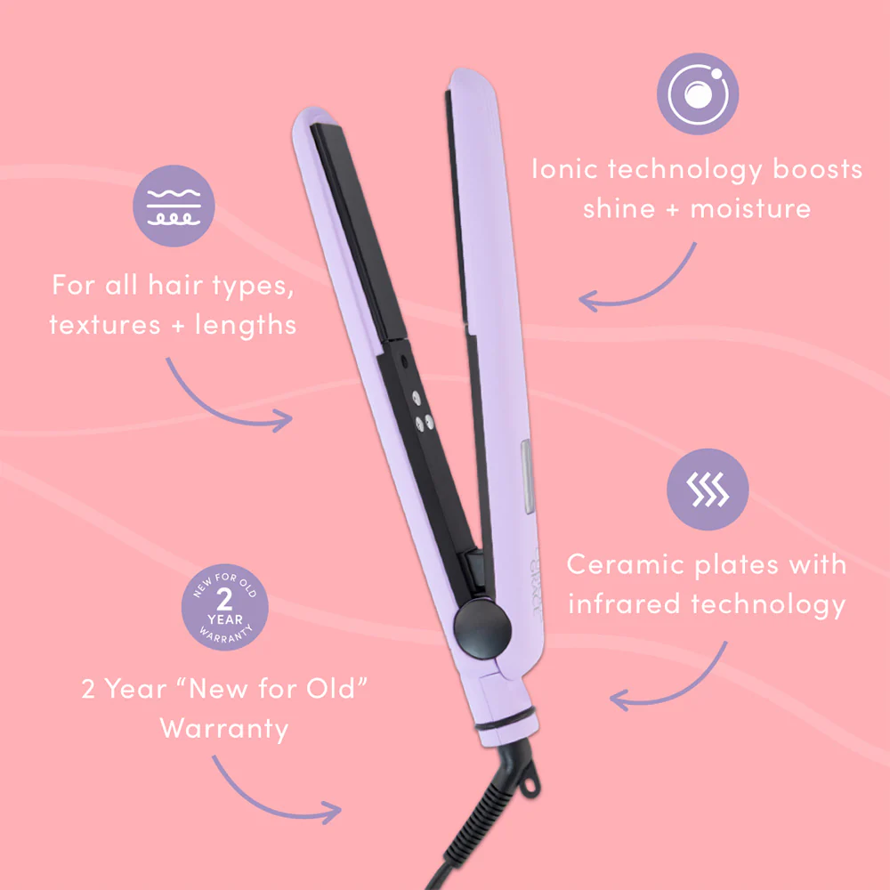 Ceramic Hair Straightener - Lilac Burst - Image 4
