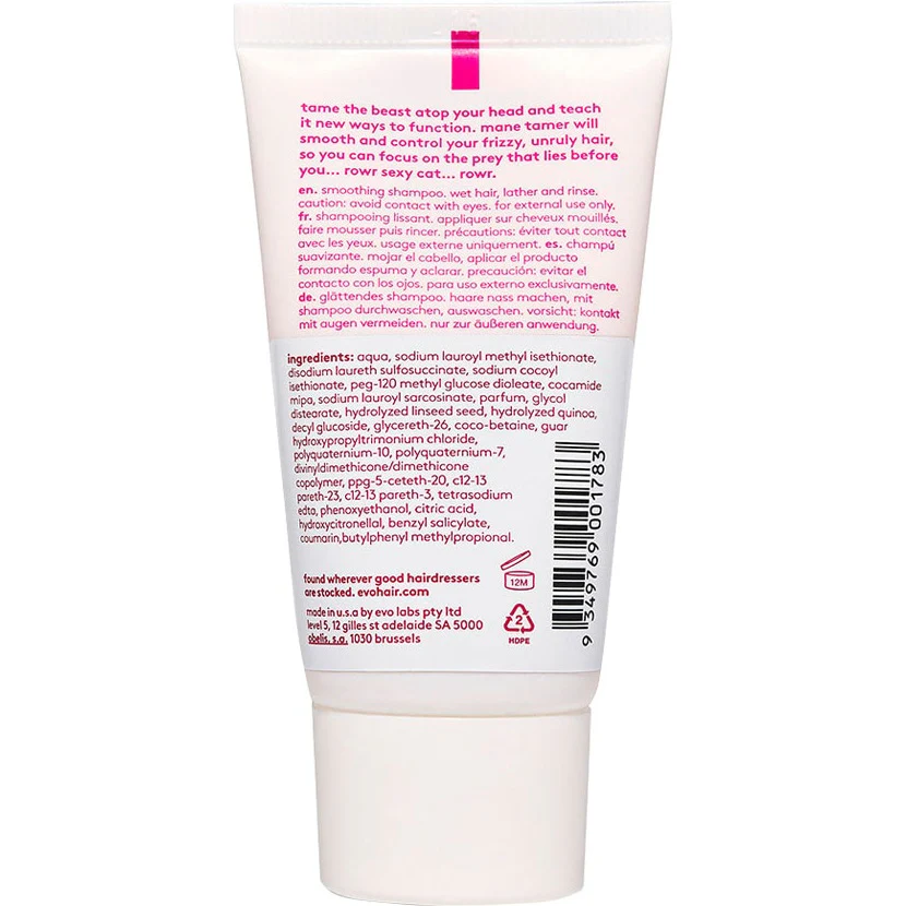Mane Tamer Smoothing Shampoo 30ml - Image 3