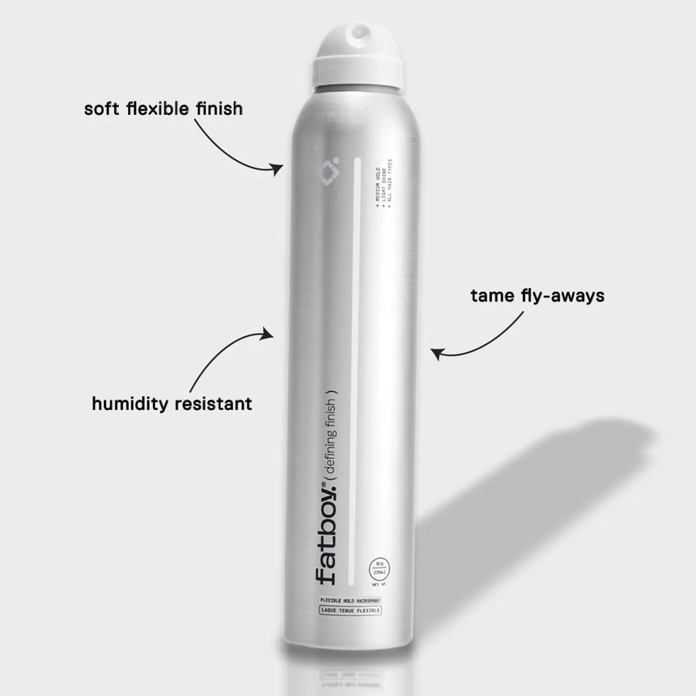 Fatboy Defining Finish Flexible Hold Hairspray 100g - Image 2