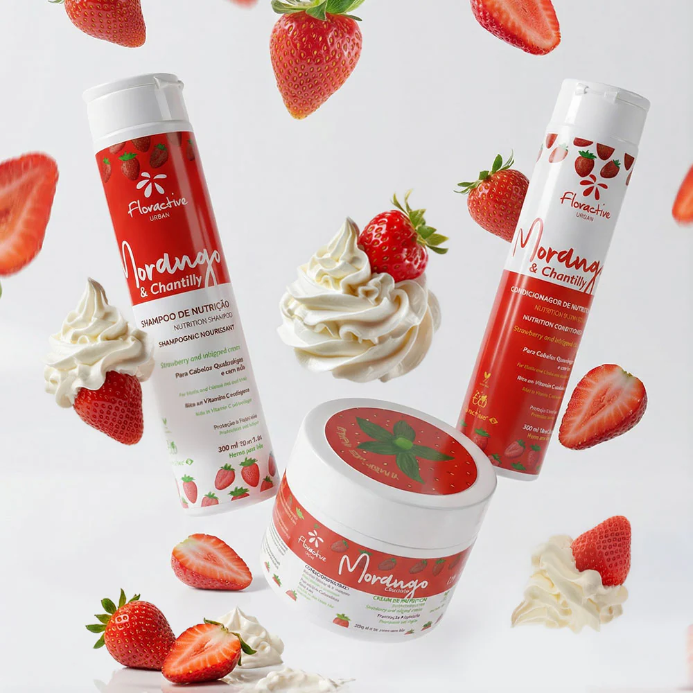 Urban Strawberry & Whipped Cream Nutrition Shampoo 300mL - Image 2