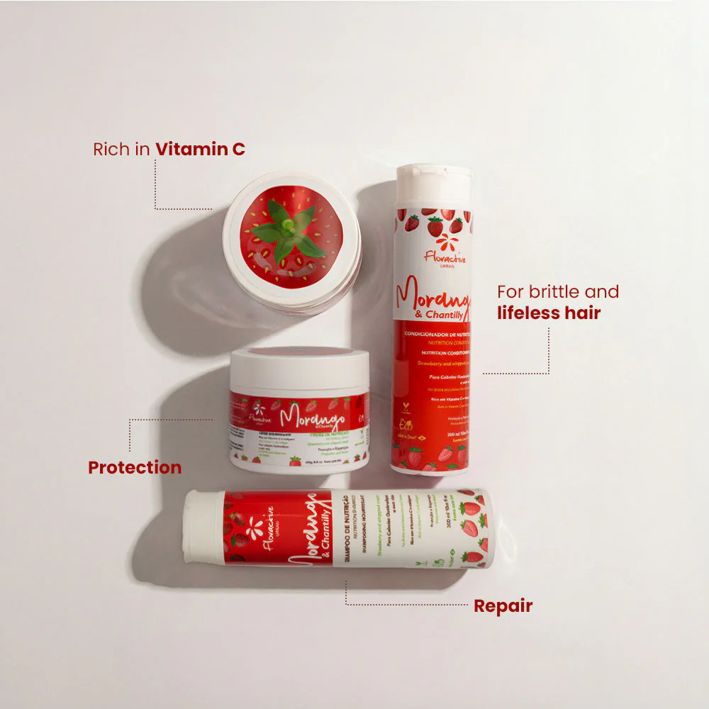 Urban Strawberry & Whipped Cream Nutrition Shampoo 300mL - Image 4