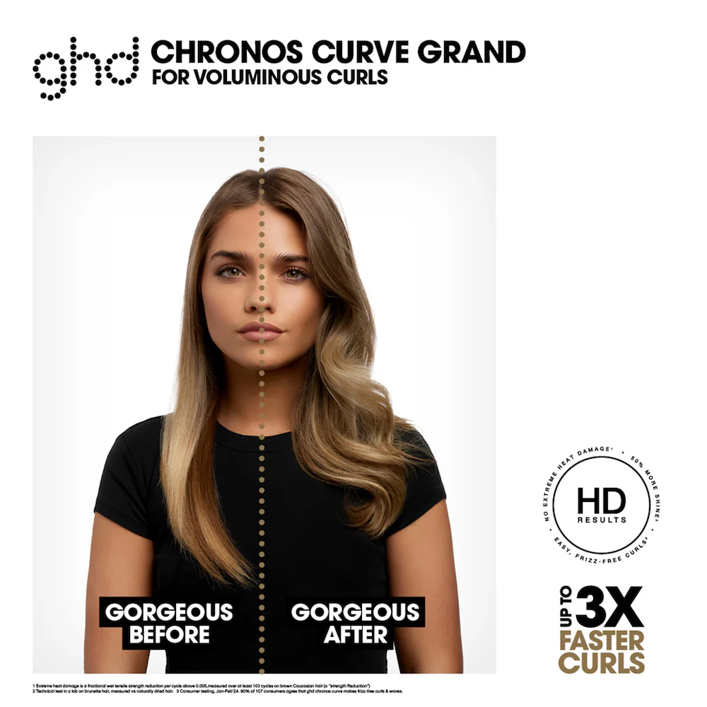 Chronos Curve Grand Curling Tong in Dusted Pink - Image 2