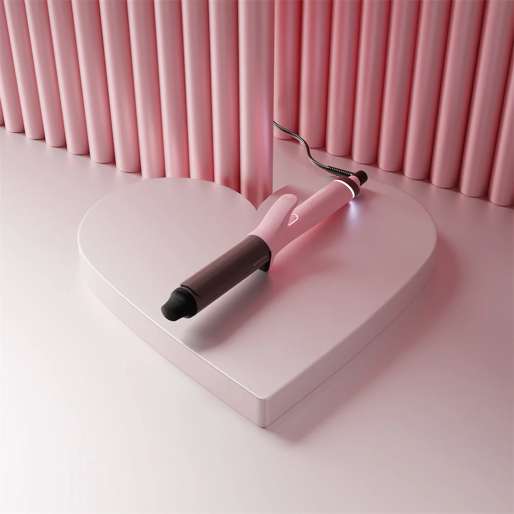 Chronos Curve Grand Curling Tong in Dusted Pink - Image 6