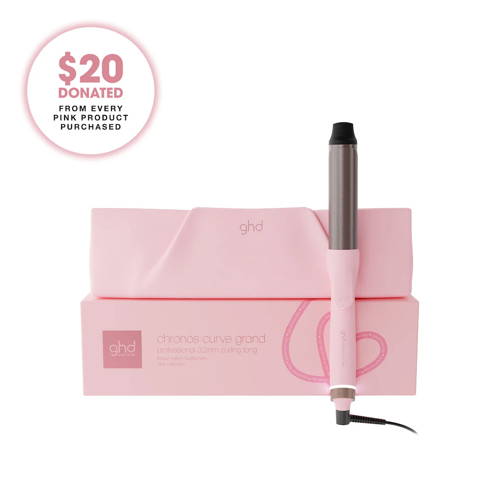 Chronos Curve Grand Curling Tong in Dusted Pink - Image 7
