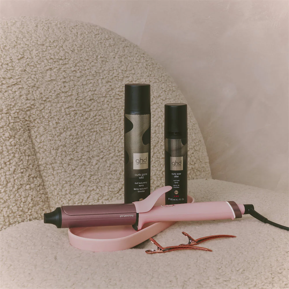 Chronos Curve Grand Curling Tong in Dusted Pink - Image 9