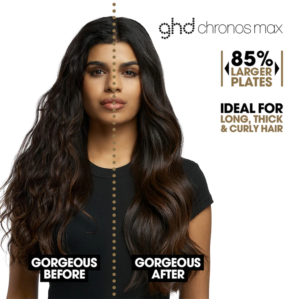Chronos Max Wide-Plate Hair Straightener in Dusted Pink - Image 2
