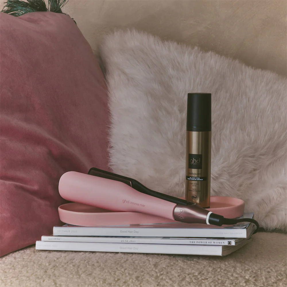 Chronos Max Wide-Plate Hair Straightener in Dusted Pink - Image 9
