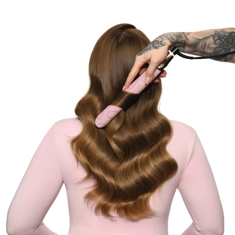 Chronos Ultra-Fast Hair Straightener in Dusted Pink - Image 4