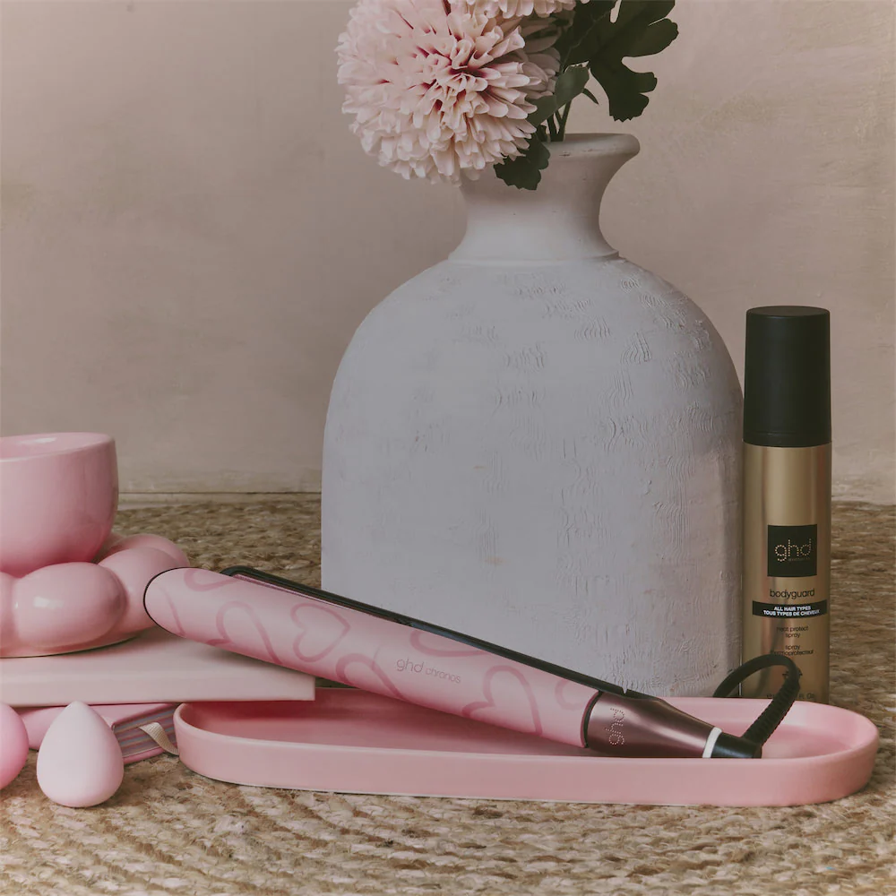 Chronos Ultra-Fast Hair Straightener in Dusted Pink - Image 9
