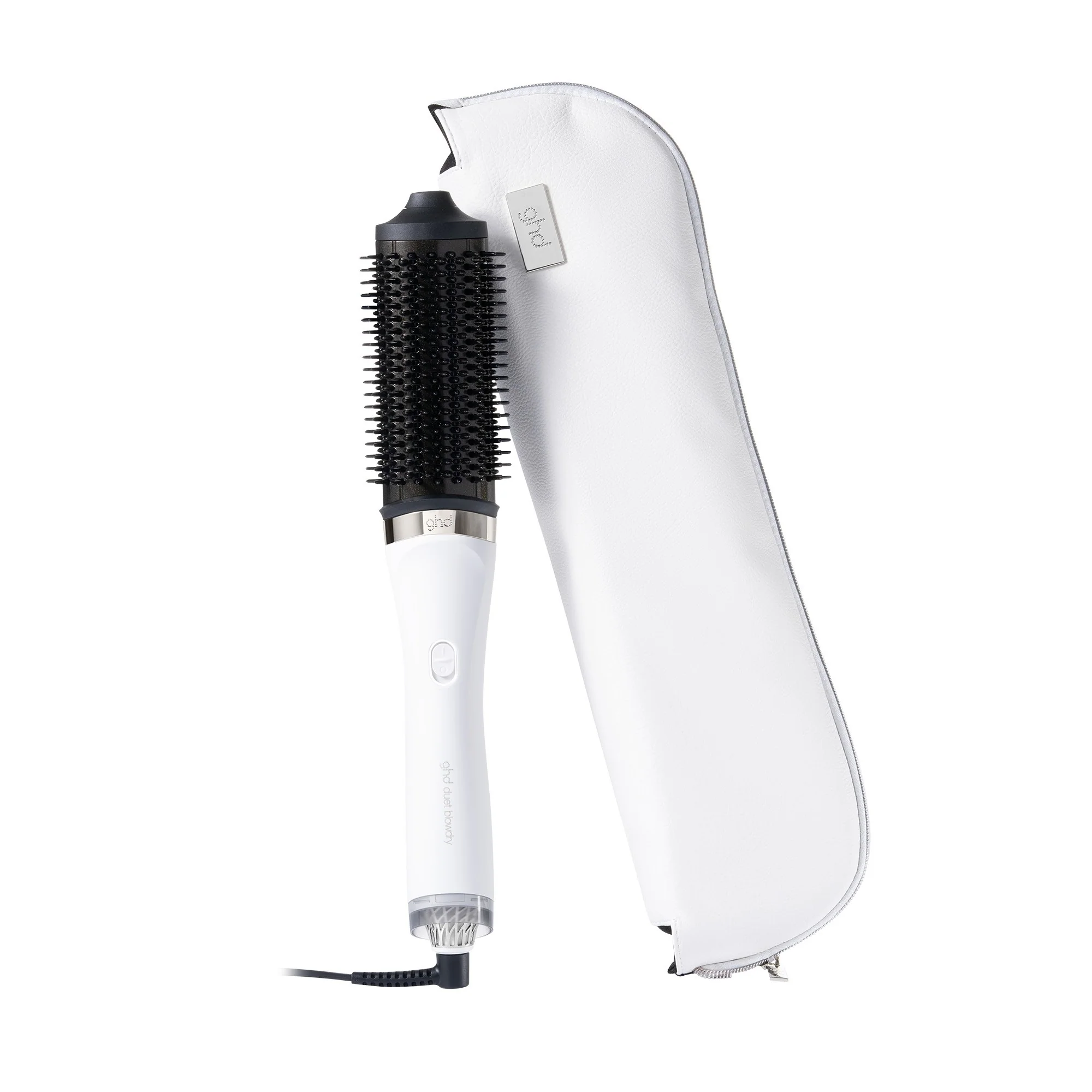 Duet Blow Dry 2-In-1 Hair Dryer Brush - White - Image 7