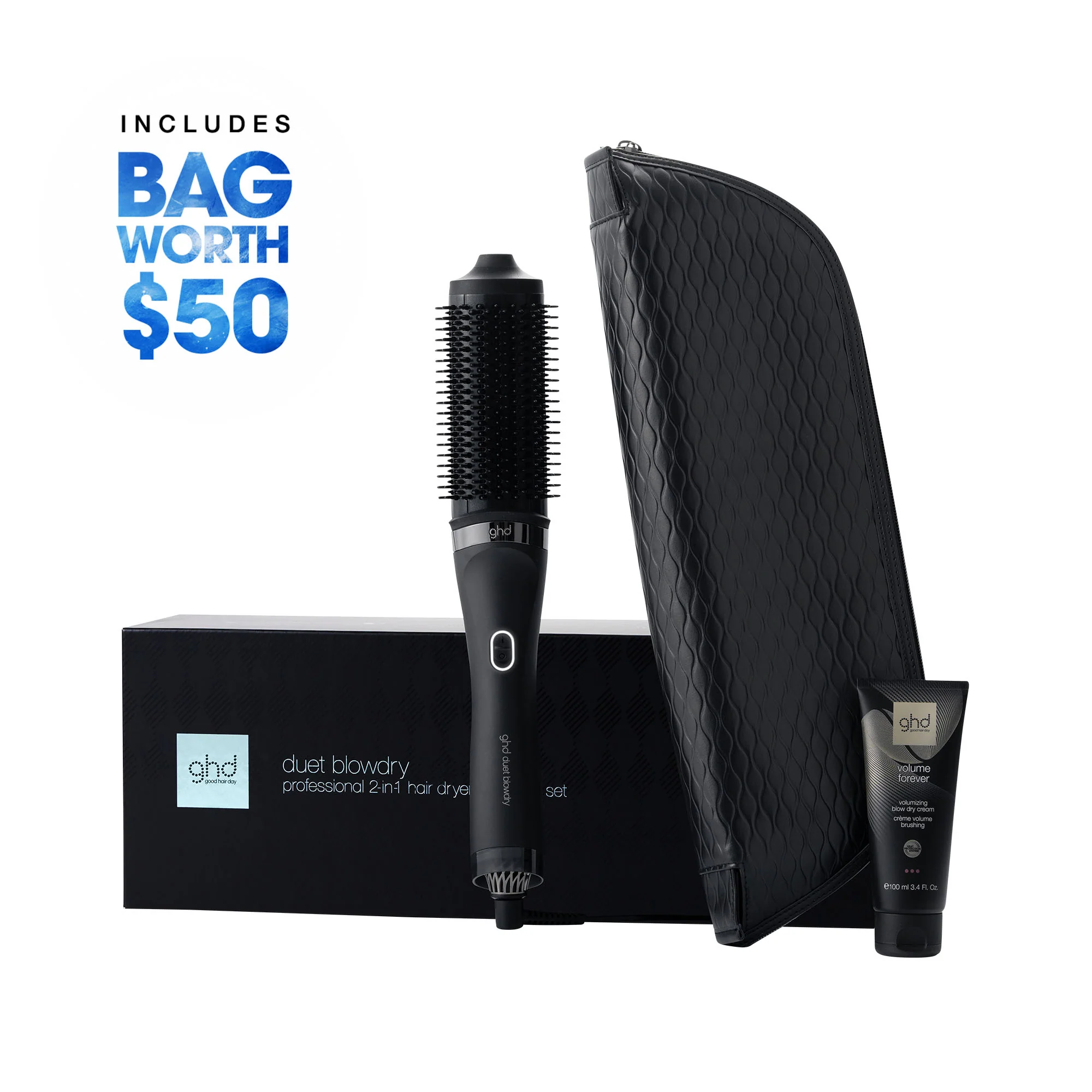 Duet Blowdry 2-in-1 Hair Dryer Brush Gift Set - Image 4