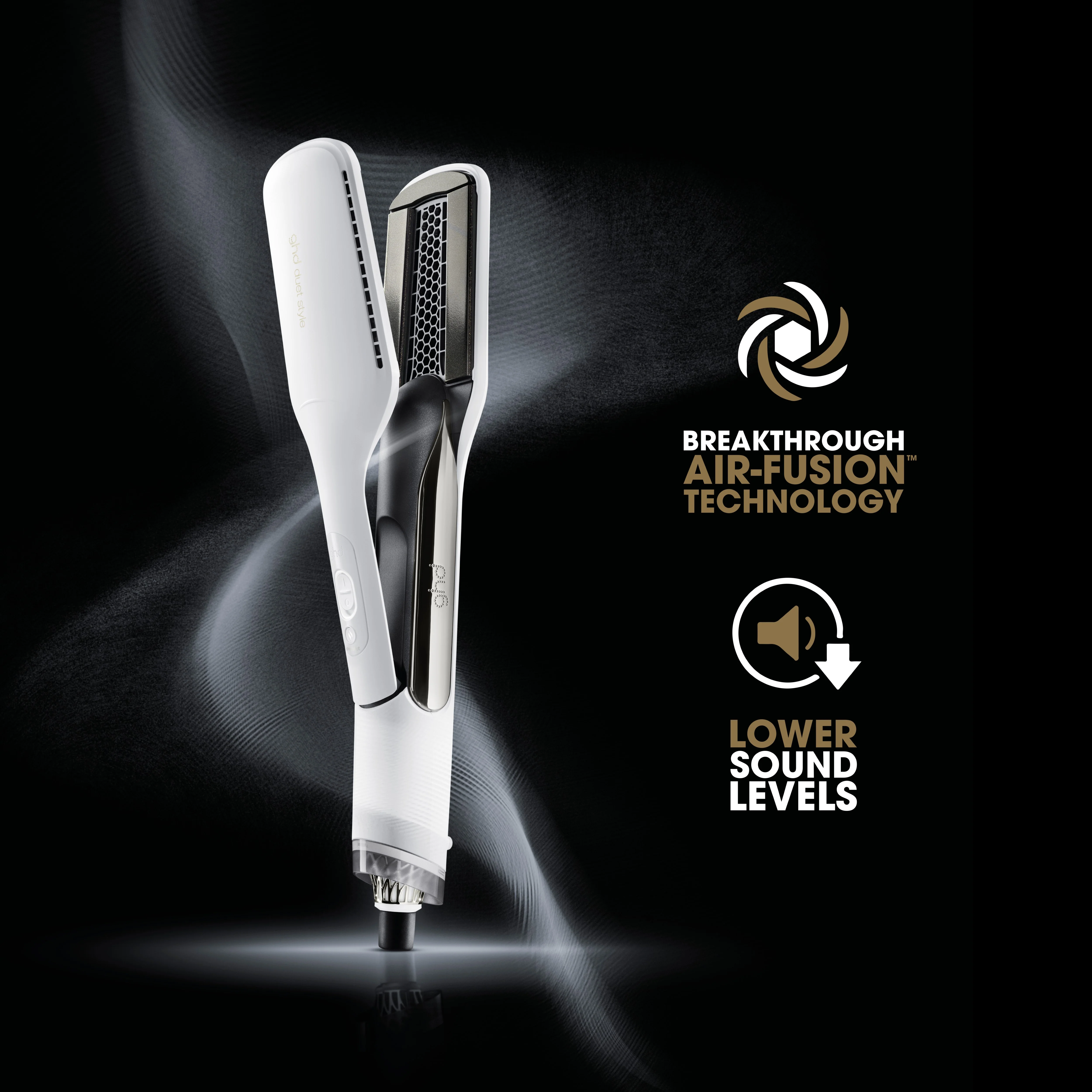 Duet Style 2-in-1 Hot Air Styler in White - Image 6