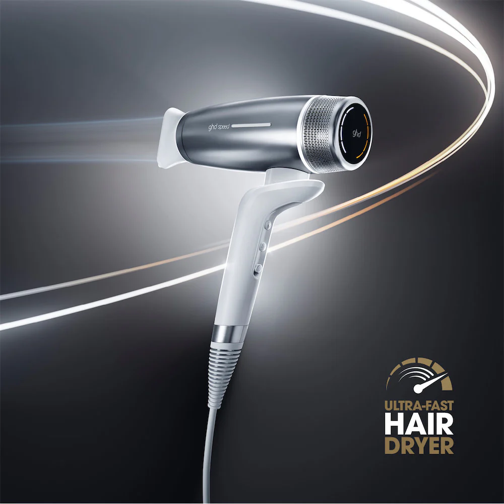 Speed Professional Hair Dryer In Metallic White - Image 2