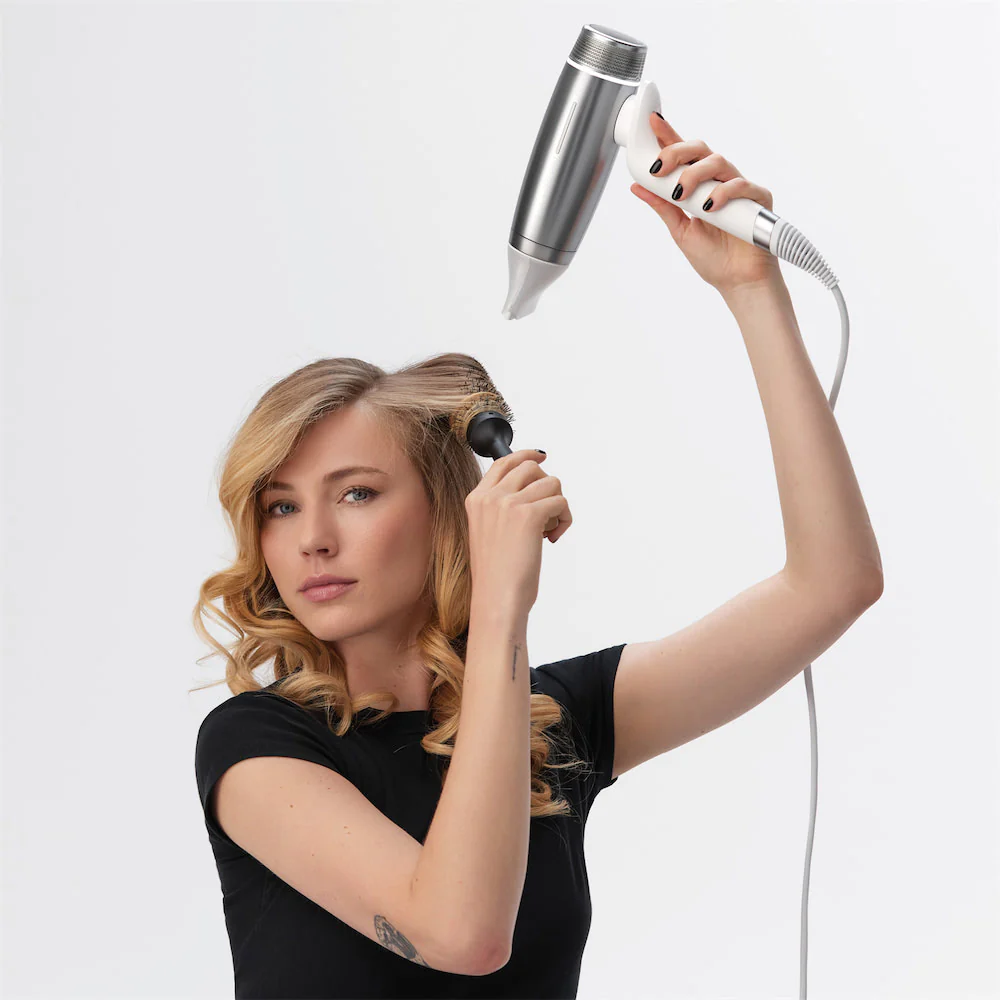 Speed Professional Hair Dryer In Metallic White - Image 5