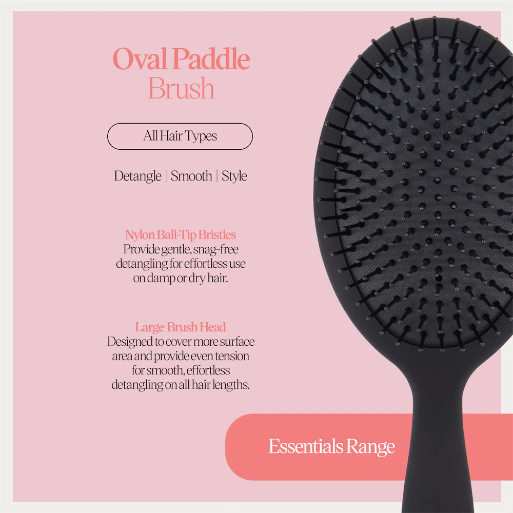 Oval Paddle Brush - Nylon Large - Image 4