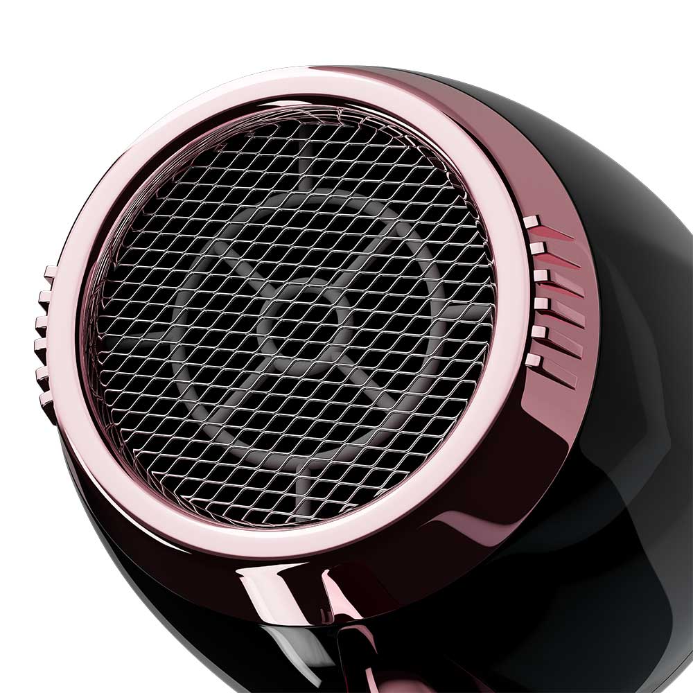 by Elchim Jennifer 3900 Ionic-Ceramic Hair Dryer - Black & Rose Gold - Image 11