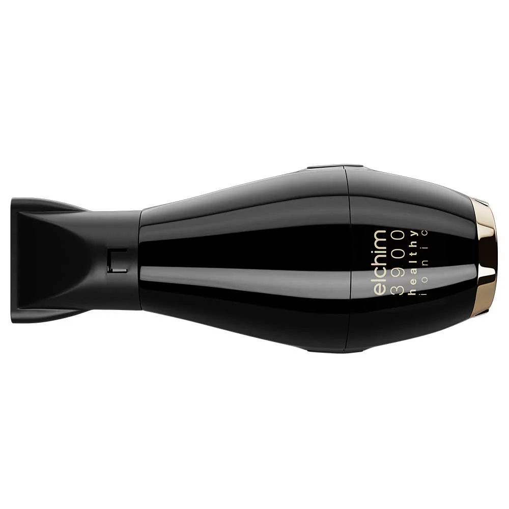 by Elchim Jennifer 3900 Ionic-Ceramic Hair Dryer - Black & Gold - Image 2