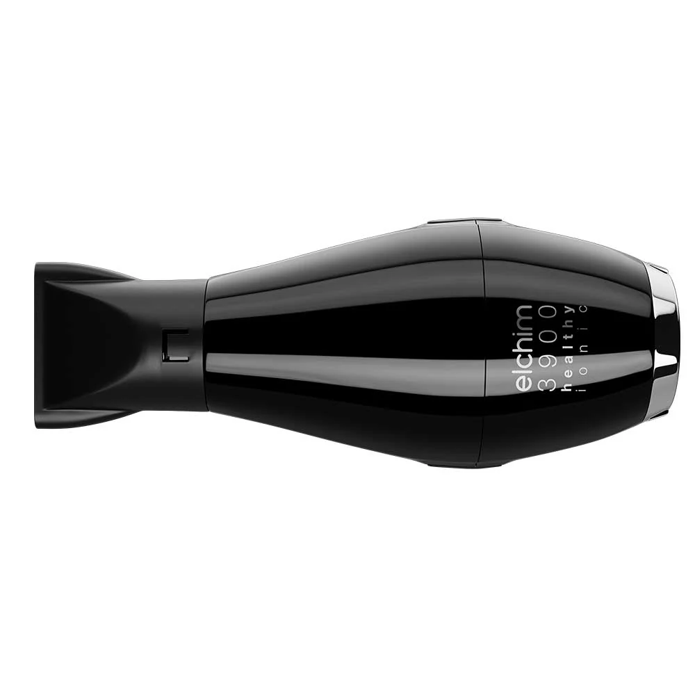 by Elchim Jennifer 3900 Ionic-Ceramic Hair Dryer - Black & Silver - Image 2