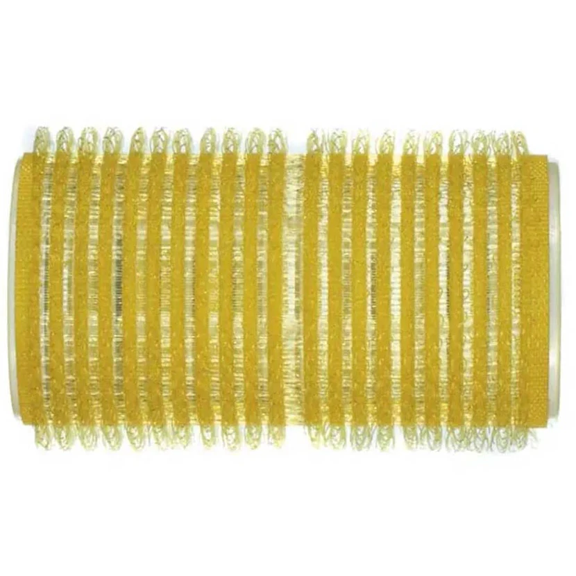 Velcro Rollers 66mm Yellow 6pc