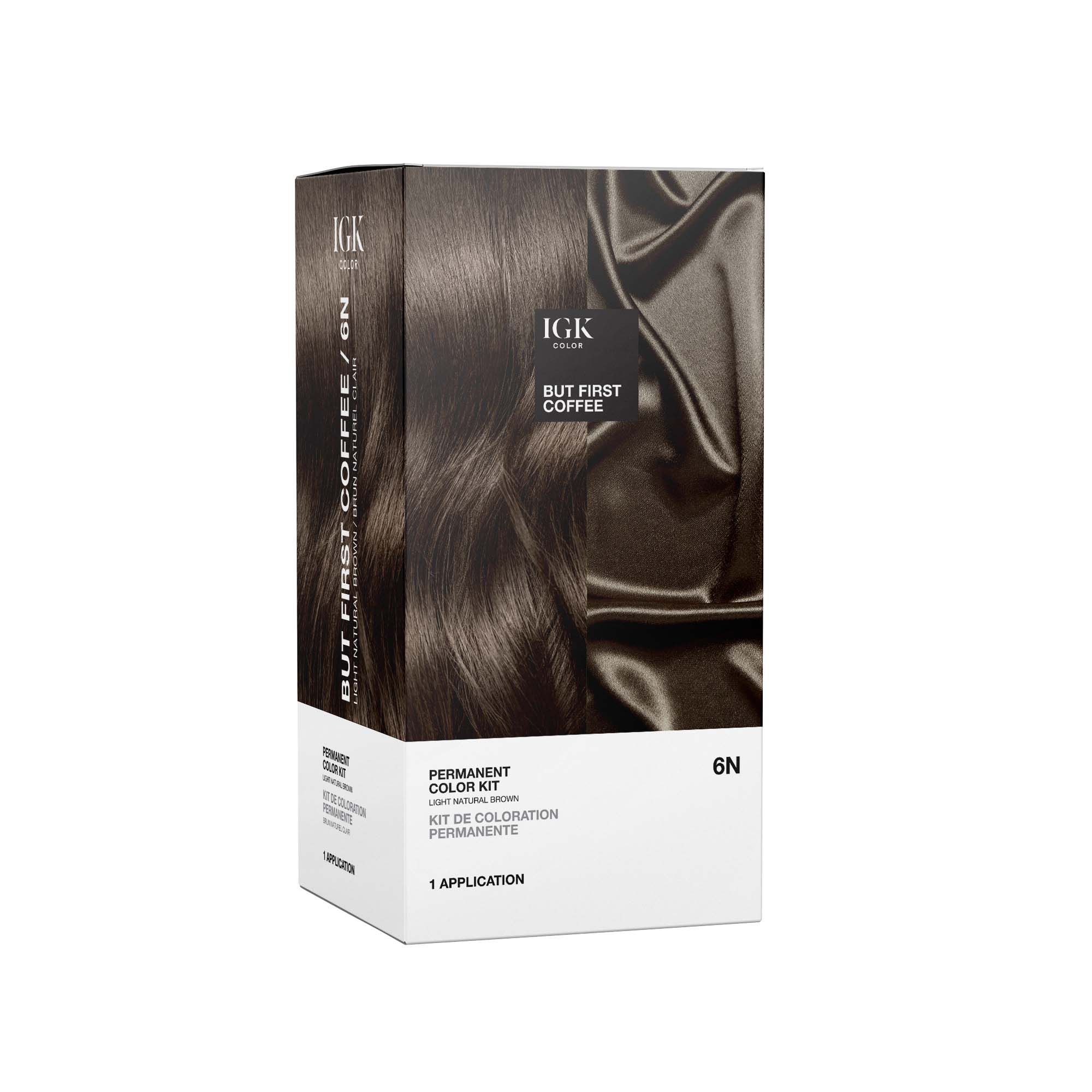 Permanent Color Kit But First Coffee- Light Natural Brown - Image 2
