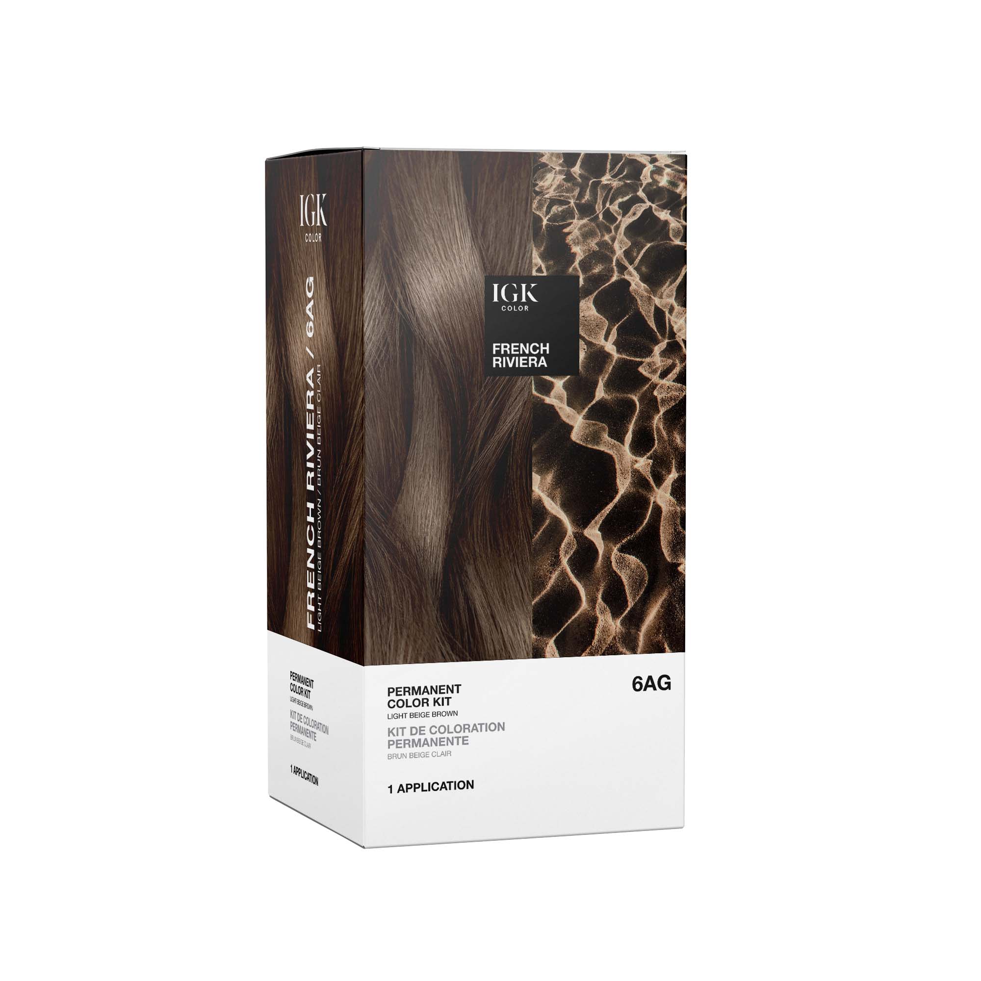 IGK Permanent Color Kit French Riviera- Light Beige Brown - Image 2