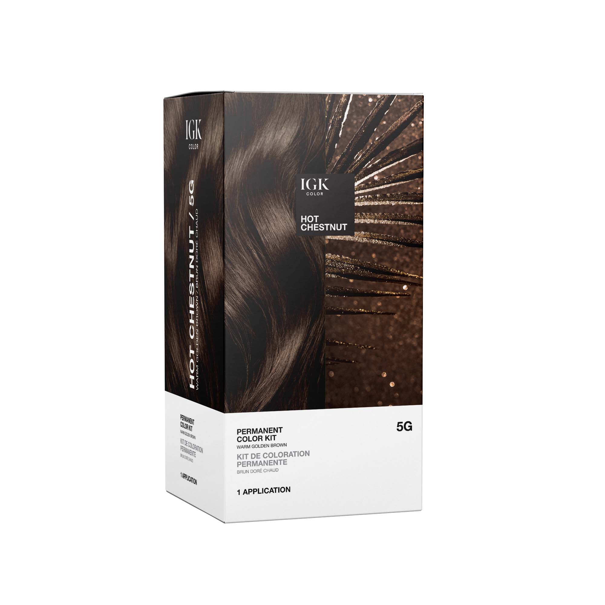 Permanent Color Kit Hot Chestnut- Warm Golden Brown - Image 2