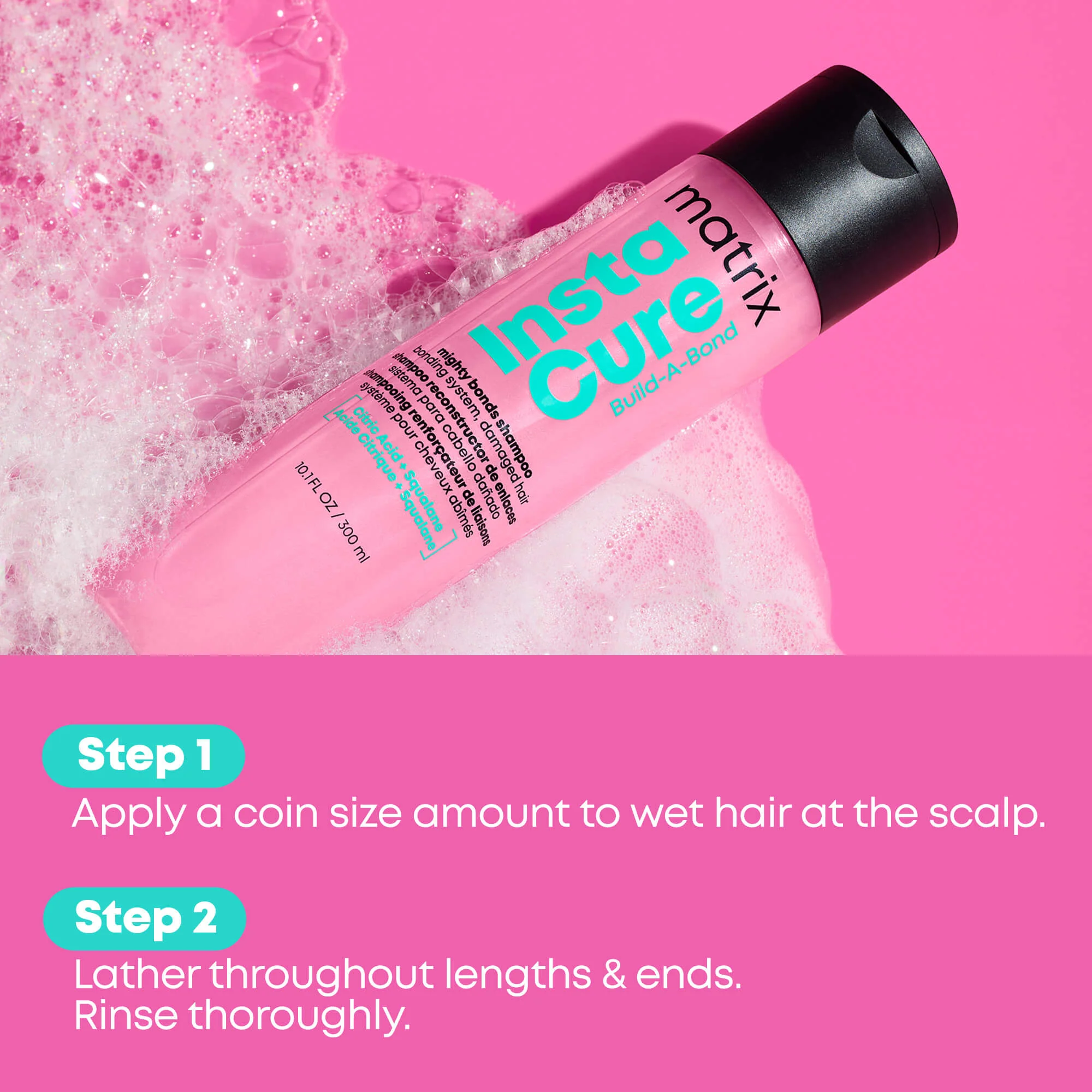 Instacure Build a Bond Shampoo 300ml - Image 4