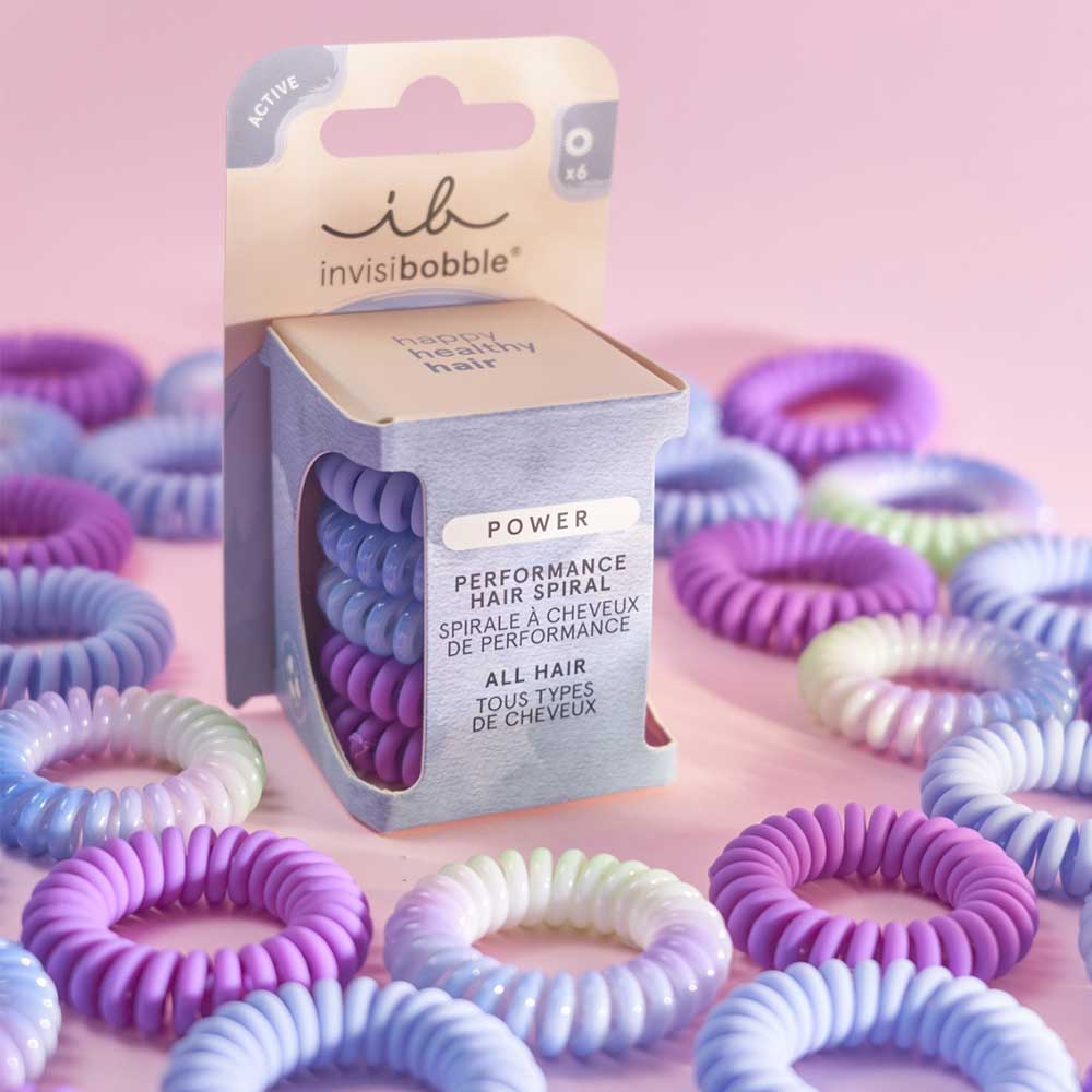 Power Hair Spiral Hair Ties Gym Jelly 6pc - Image 3