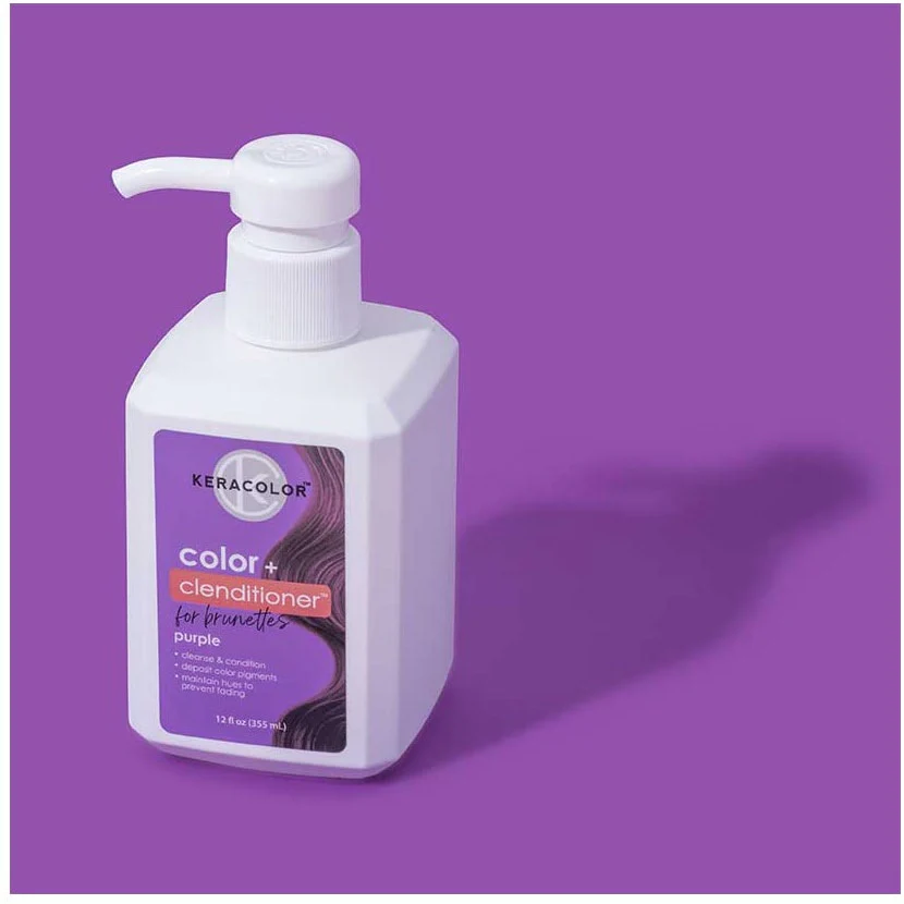 Colour + Clenditioner for Brunettes Purple 355ml - Image 4