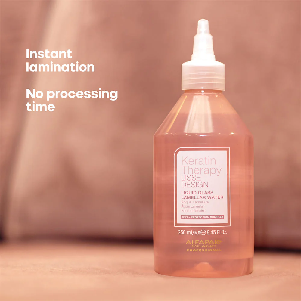 Keratin Therapy Lisse Design Liquid Glass Lamellar Water 250ml - Image 4