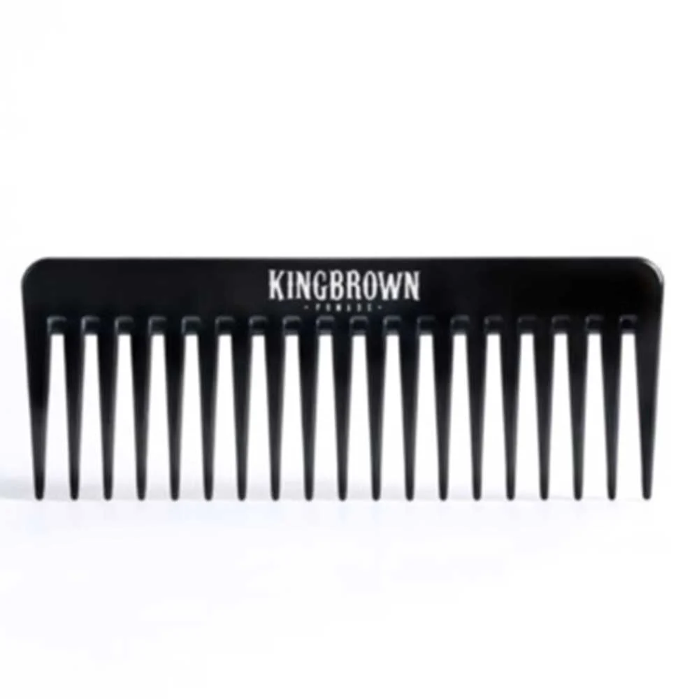 King Brown Texture Comb - Black