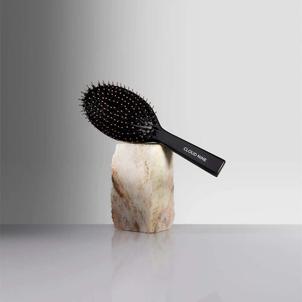 Luxury Bristle Dressing Brush - Black - Image 3