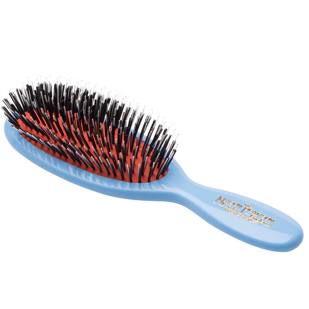 BN4 Pocket Boar Bristle & Nylon Hairbrush – Blue