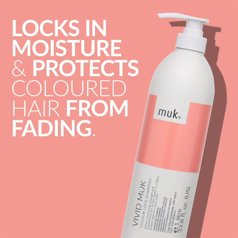 Vivid muk Colour Lock Shampoo 1L - Image 4