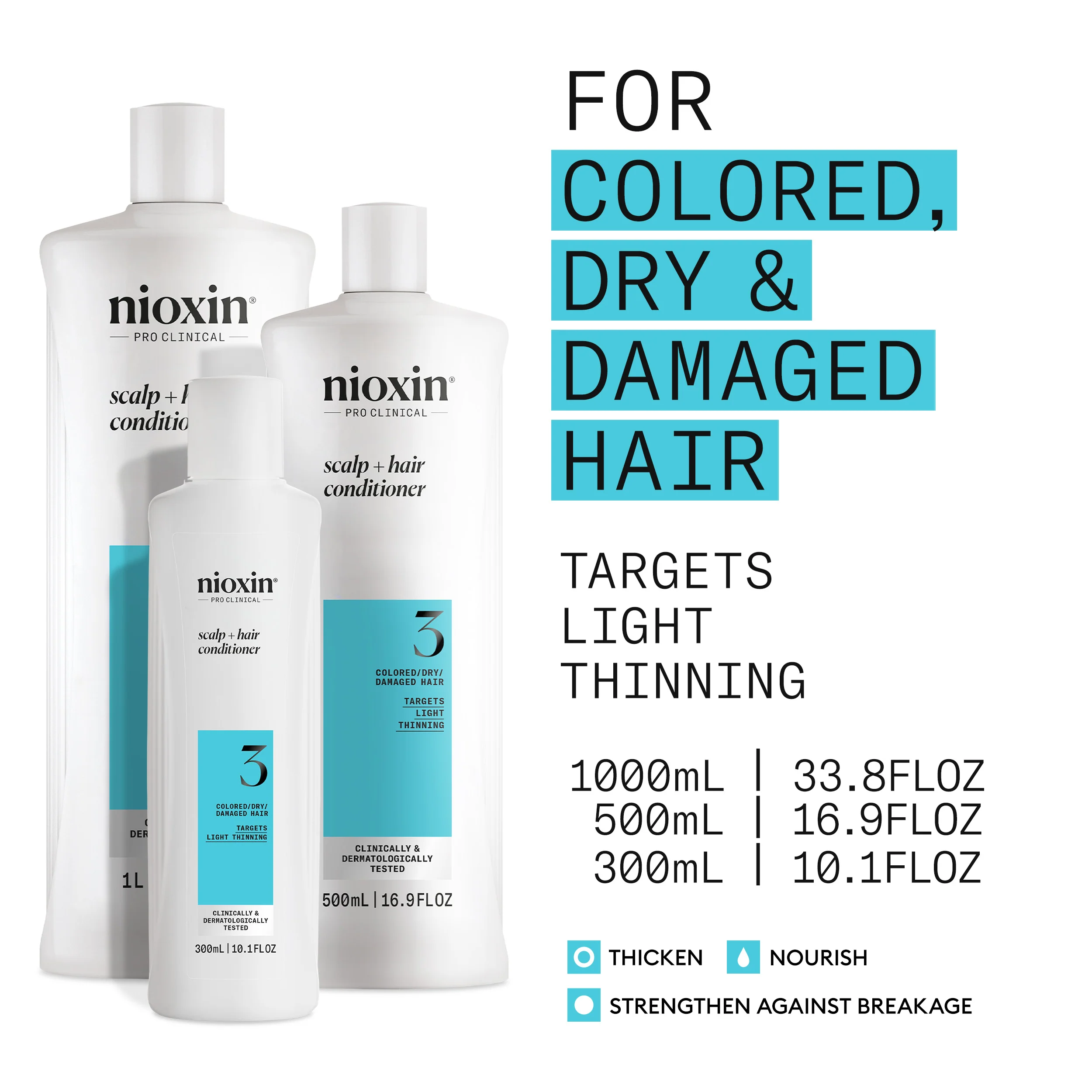 Scalp + Hair Thickening System 3 Conditioner 300ml - Image 2