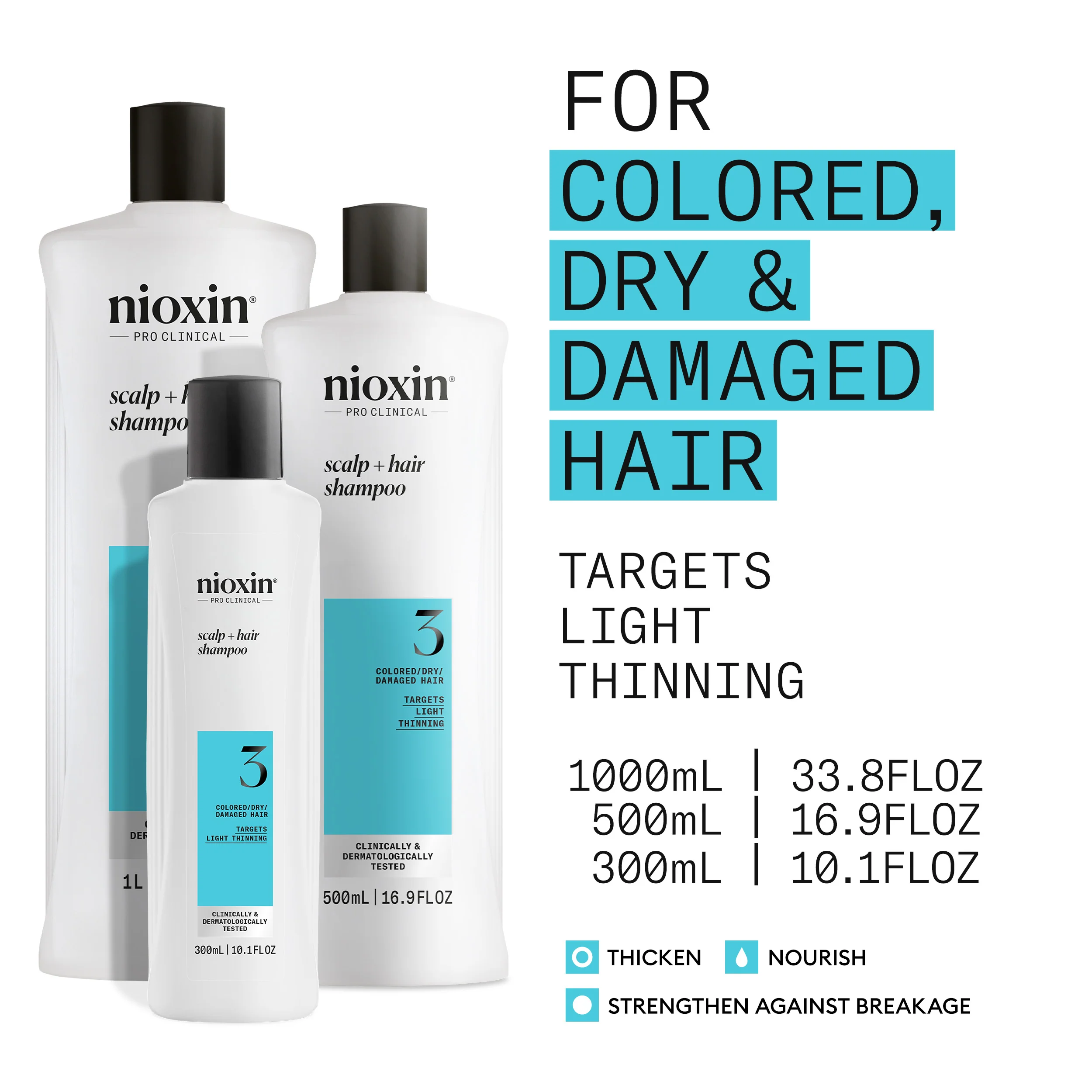 Scalp + Hair Thickening System 3 Shampoo 300ml - Image 2