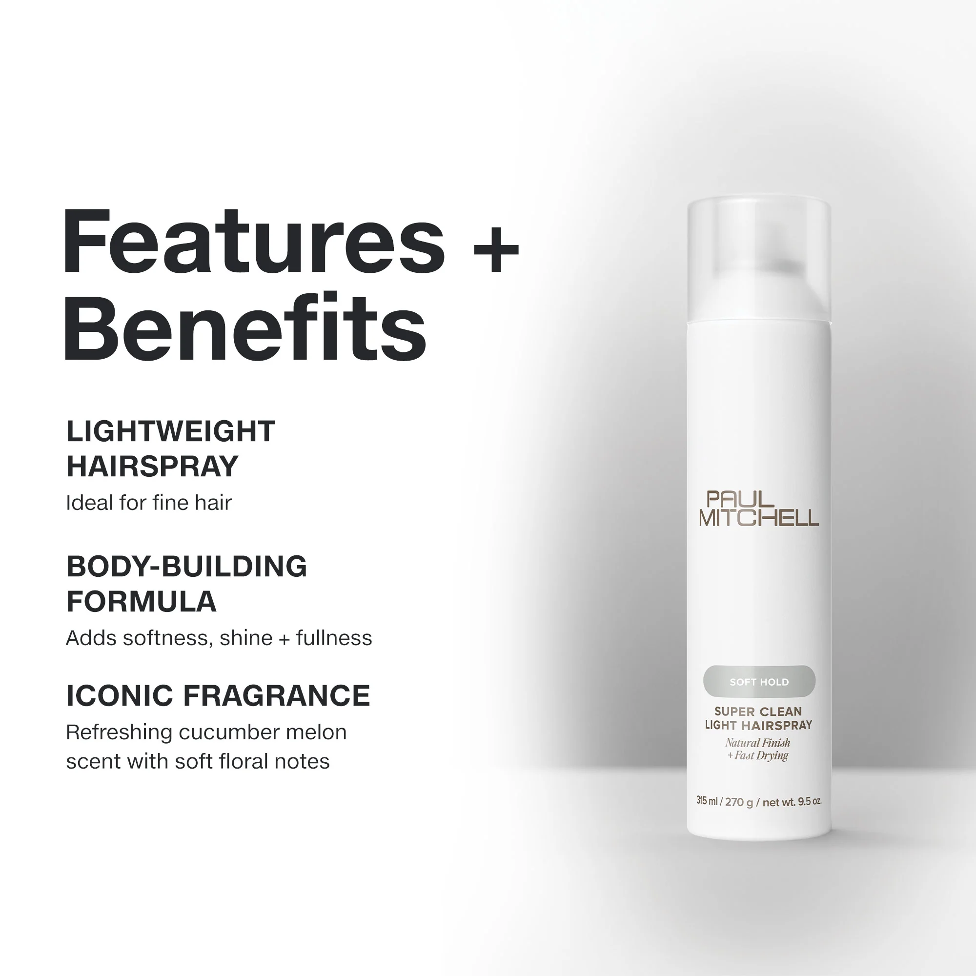 Super Clean Light Hairspray 315ml - Image 2