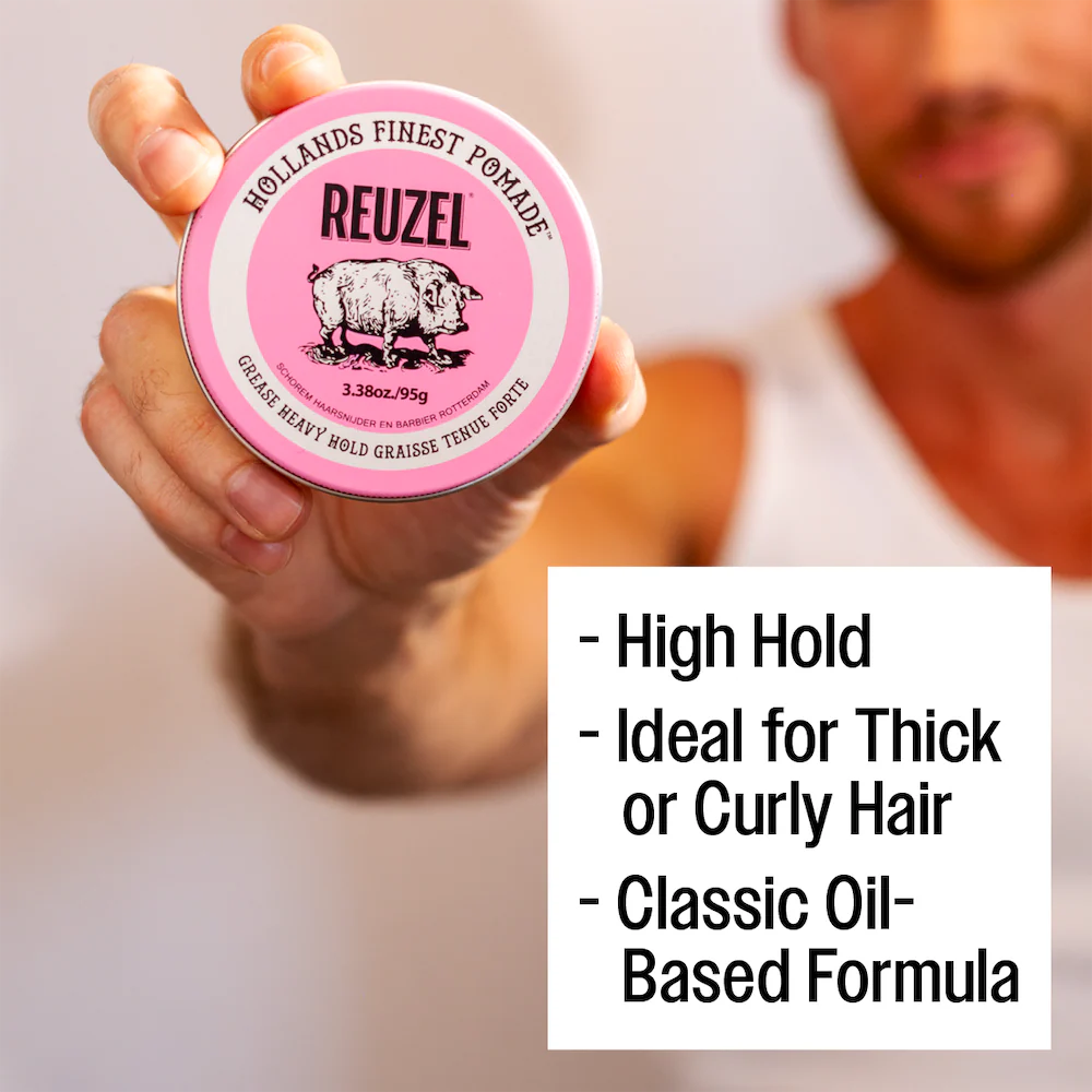 Pink Heavy Grease Pomade - 95g - Image 8