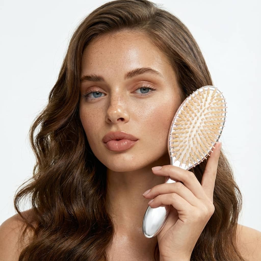 Premium Boar Bristle Hairbrush No.2 - Image 6