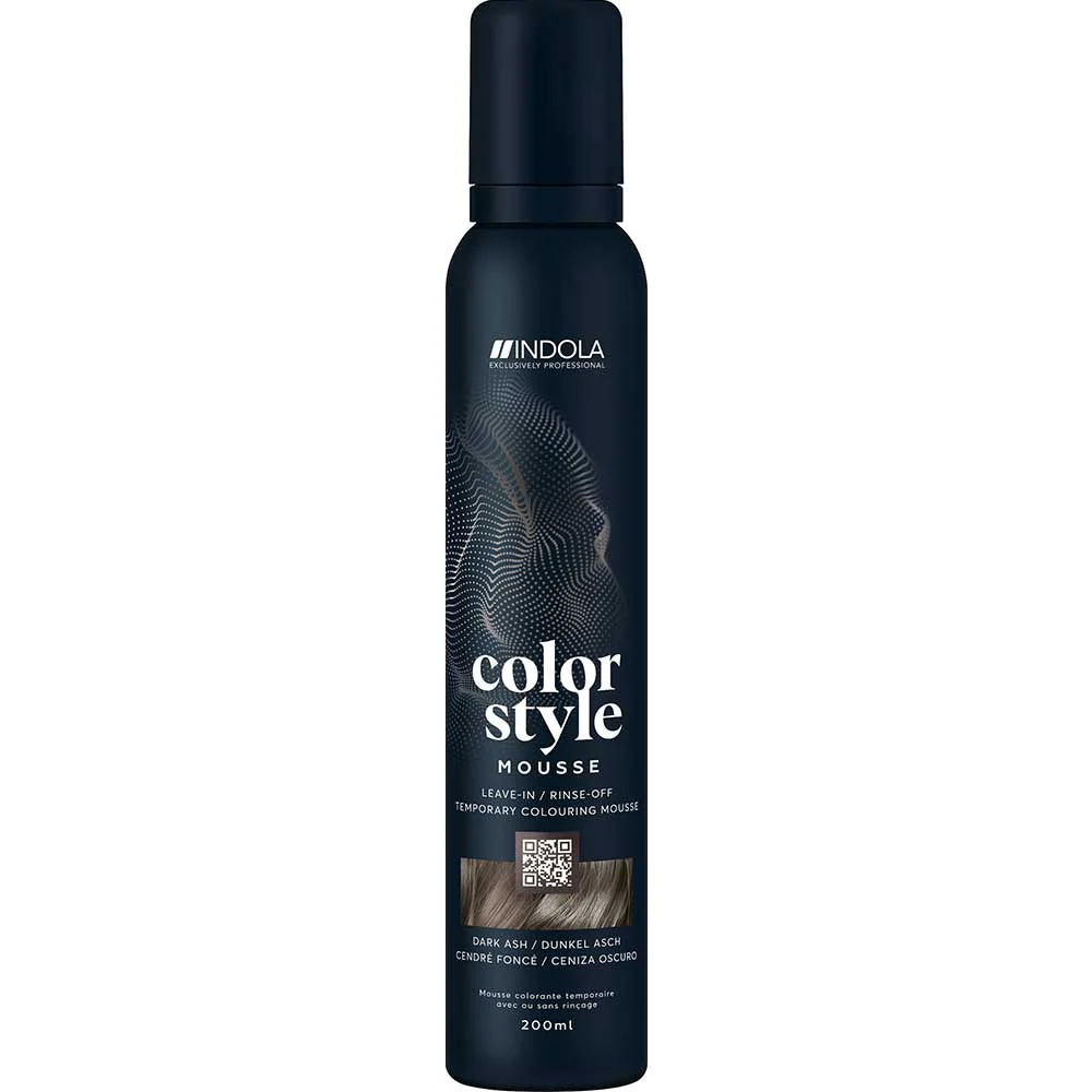 Indola Color Style Mousse Dark Ash 200ml