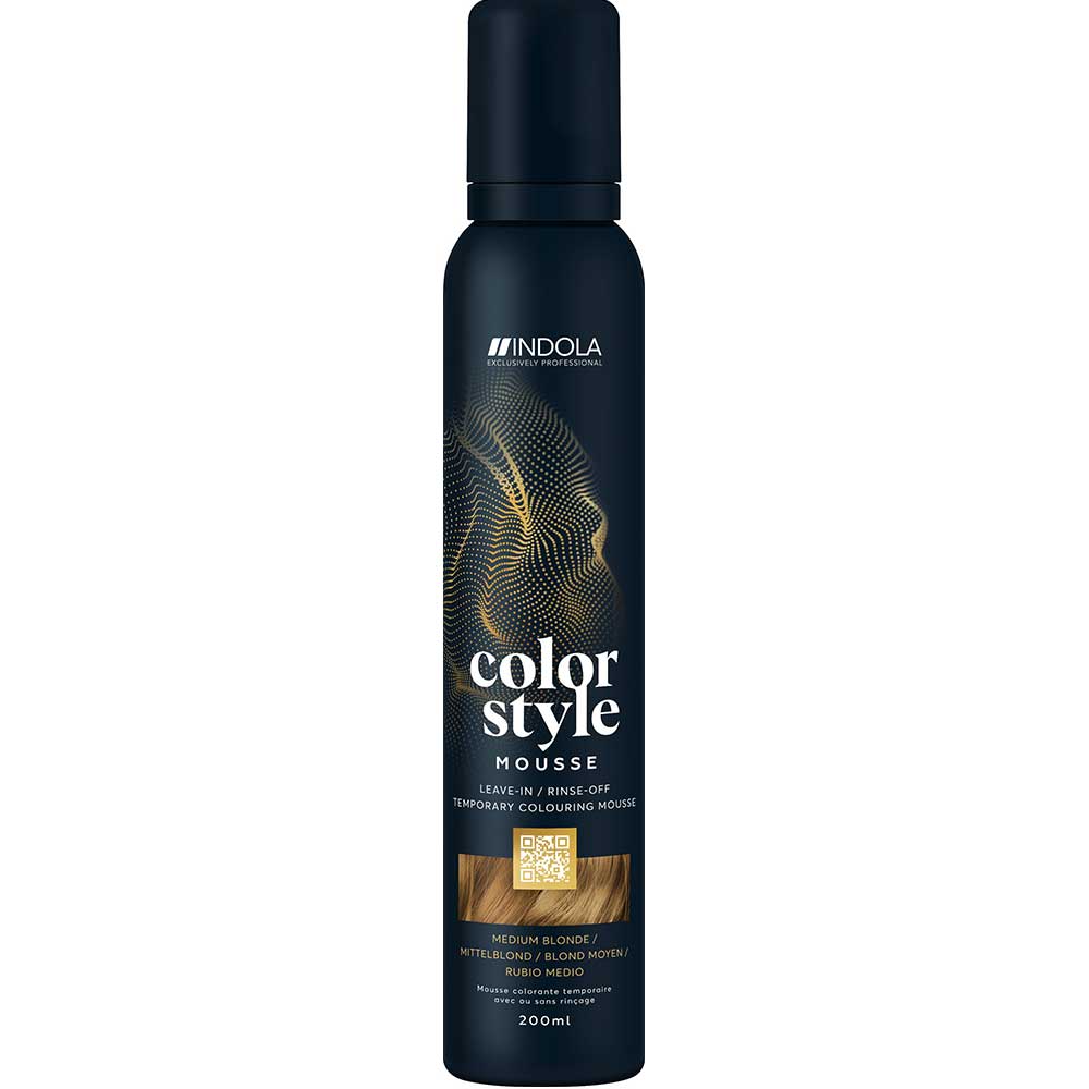 Indola Color Style Mousse Medium Blonde 200ml