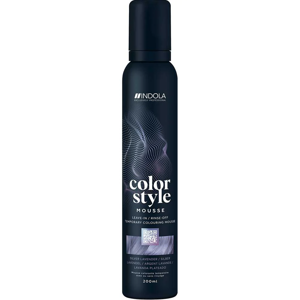 Indola Color Style Mousse Silver Lavender 200ml