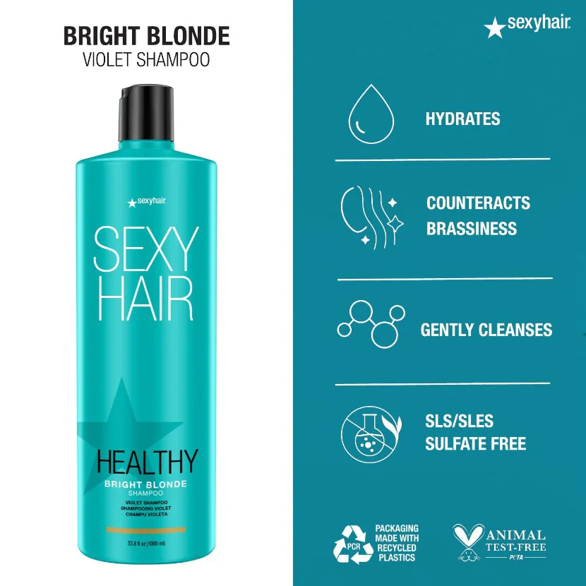Healthy Bright Blonde Shampoo 1L - Image 2