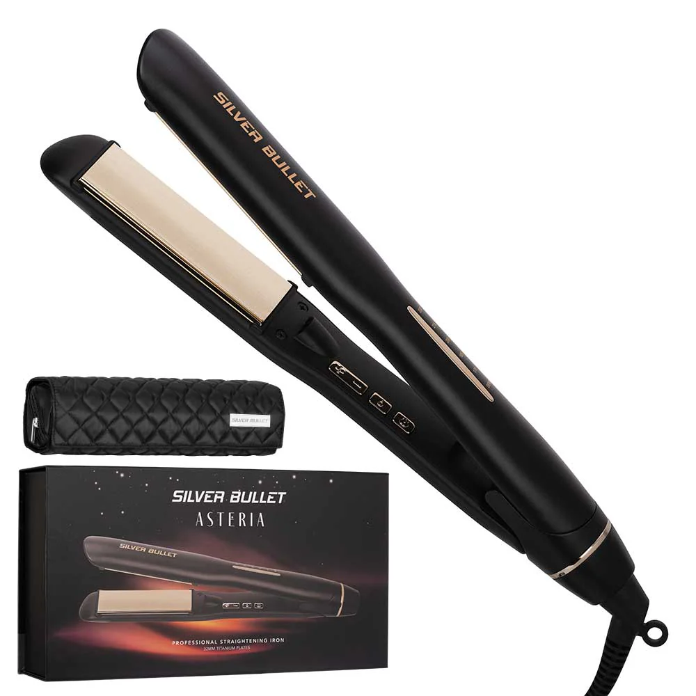 Asteria Ionic Titanium 32mm Straightener - Black - Image 6